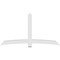 Ekena Millwork Bellingham Architectural Grade PVC Gable Bracket, 96"W x 52"H x 4"D x 6"F, 13/12 Pitch GBP096X52X0406BEL00 - alternate 5